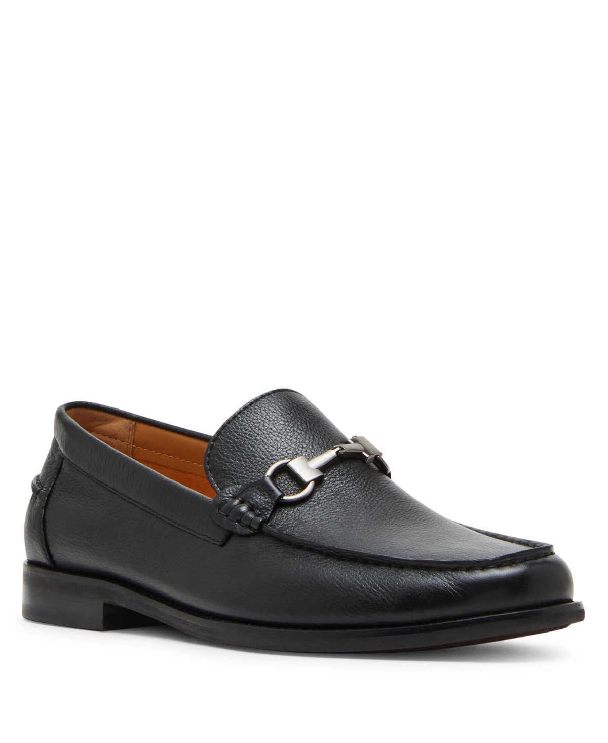 Steve Madden Men's Alfio Leather Bit Loafers In Black Leather