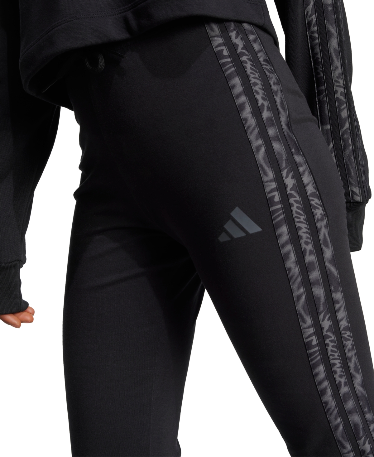 Adidas Originals Womens Adidas Essentials 3-stripes Cotton Leggings In Black