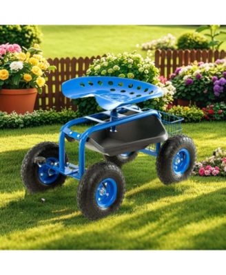 Garden Cart with Heavy Duty Tool Tray