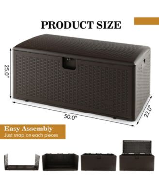 100 Gallon All Weather Storage Container with Lockable Lid