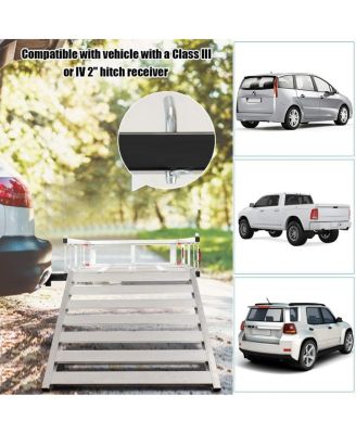 50 inch x 29.5 inch Hitch-Mounted Mobility Cargo Carrier