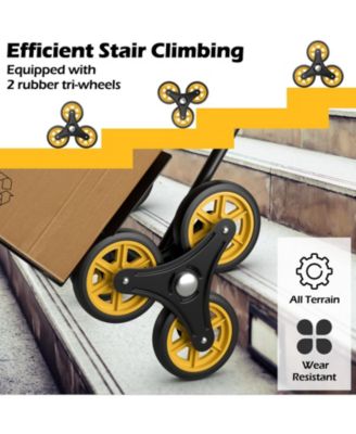 350 Lbs Capacity Stair Climber Hand Truck with Telescoping Handle