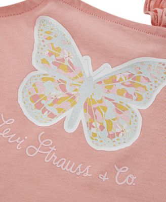 Toddler Girls 2-Piece Ruffle Strap Tank and Shorts Set