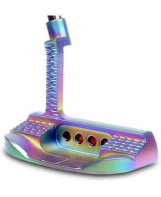 Golf Club Putter Men's Right Hand with Black Red HeadCovers PU Grip CNC Steel Mallet Professional