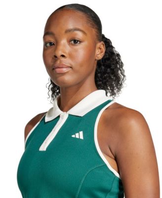 olive green tennis dress Women's Tennis Dress with Built-in Shorts Scalloped Green Golf Dress R –  Attraco main image 1