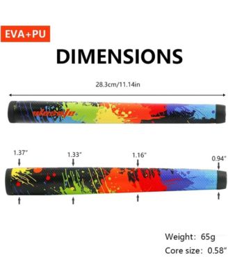 GOLF Putter Grip Two types of grips with different materials and weights Comfortable Advanced Texture Control and High-feedback Golf Putter Grip Stroke Enhancement Soft &Tacky Superior Traction