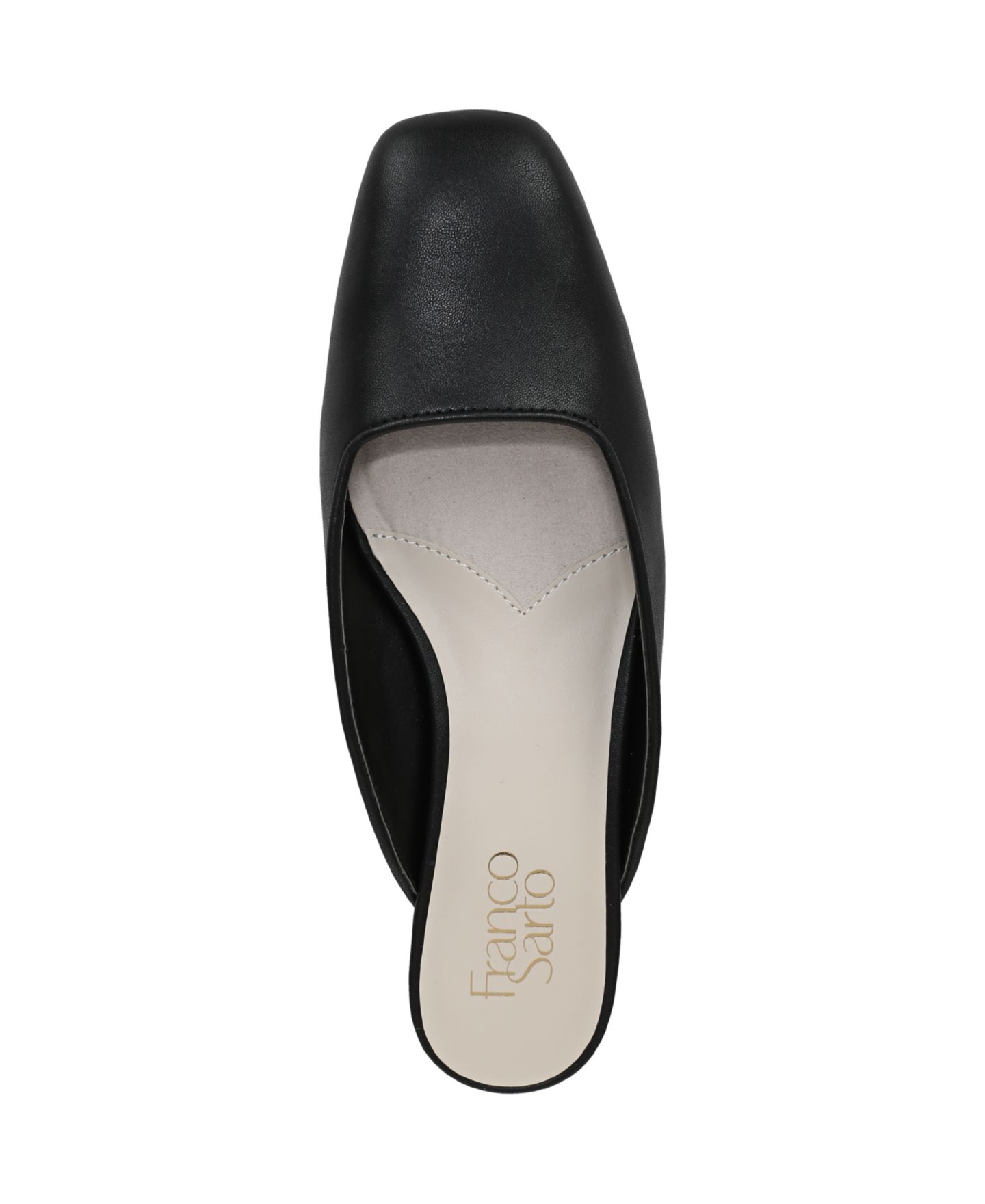 Женские сабо Franco Sarto Dayla Square Toe Block Heel Mules, цвет: Чёрная искусственная кожа — фото 4