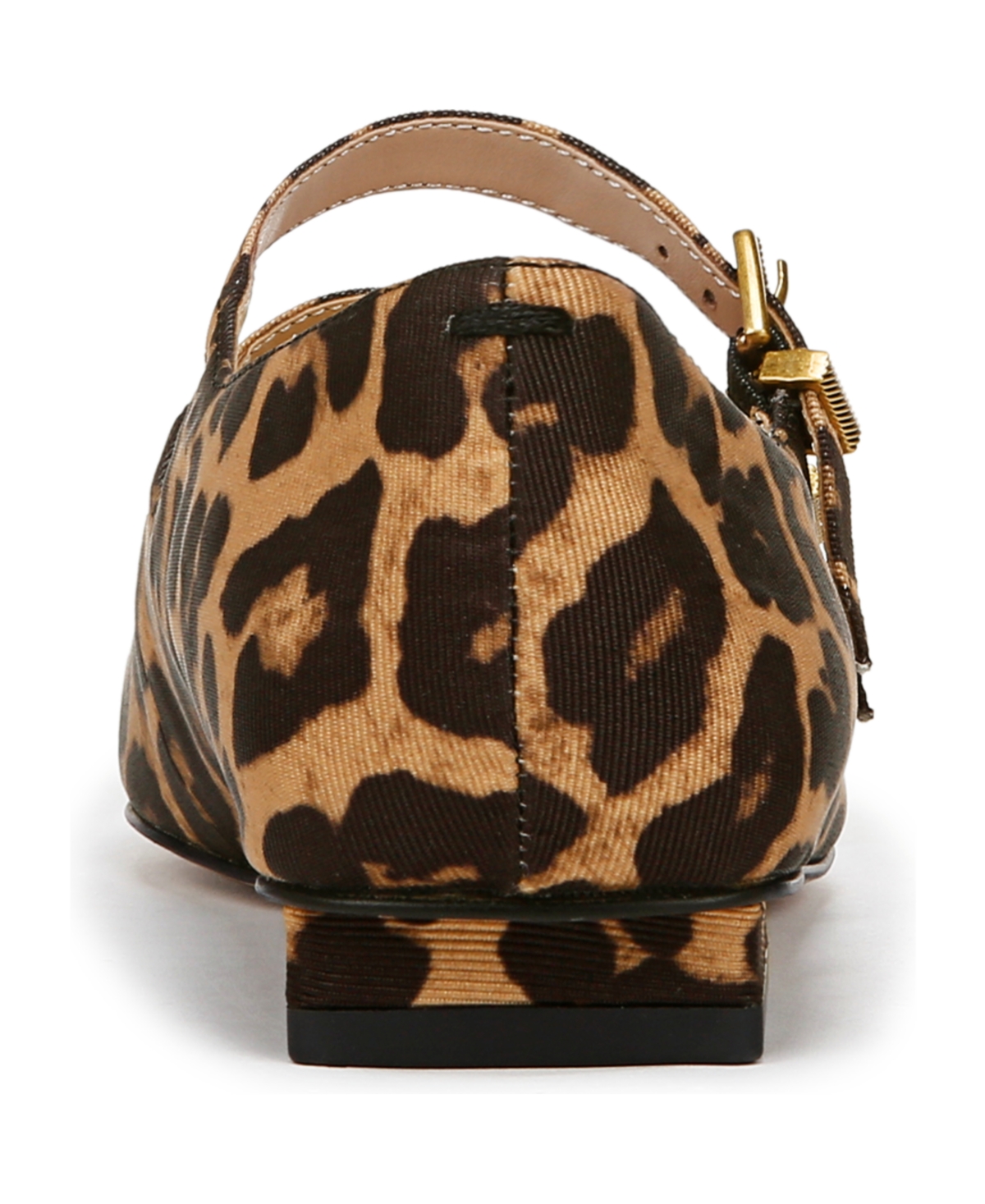 Shop Franco Sarto Women's Tesoro Square Toe Mary Jane Flats In Leopard Print Fabric