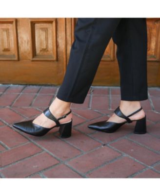 Women's Black Elsie Customizable V Mules