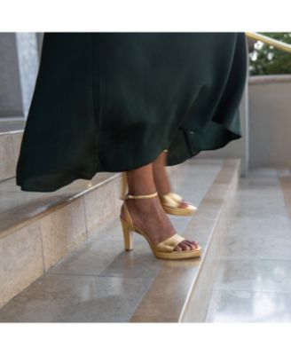 Women's Gold Marilyn Customizable Platform
