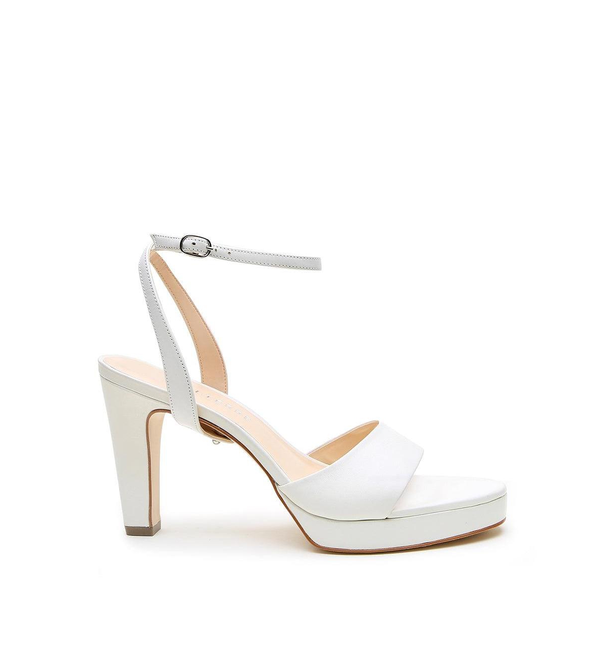 Women's White Marilyn Customizable Bridal Platforms - White
