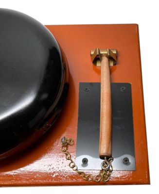 Professional Steel Gong Fight Bell and Hammer Set - Multi-Use Boxing, Wrestling, and Timekeeping Accessory