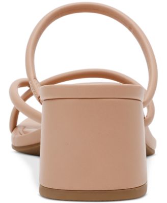 Lumena Strappy Slide Block-Heel Sandals