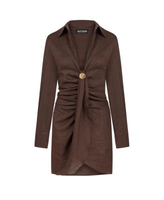 Women's Mini Dress with Accessory Detail