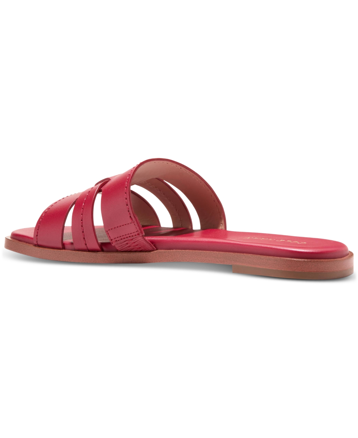 Cole Haan Flynn Slide Sandal In Rio Red Leather