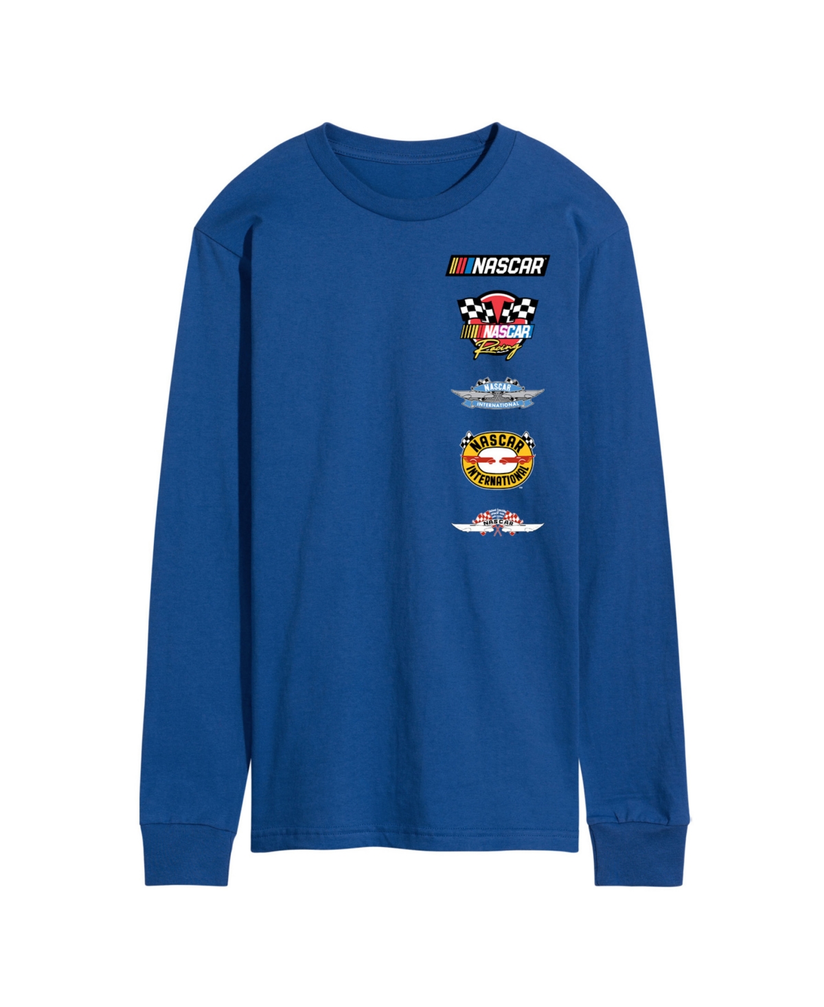 Airwaves Men's Nascar Logo Long Sleeve T-Shirt - Blue
