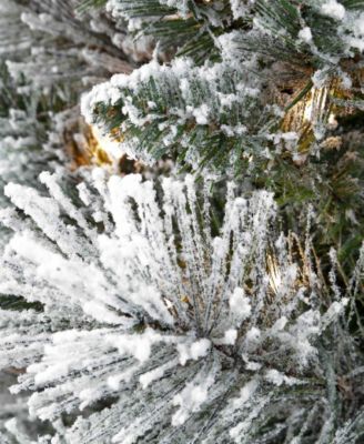 Puleo 7.5ft Pre-Lit Artificial Pine Tree