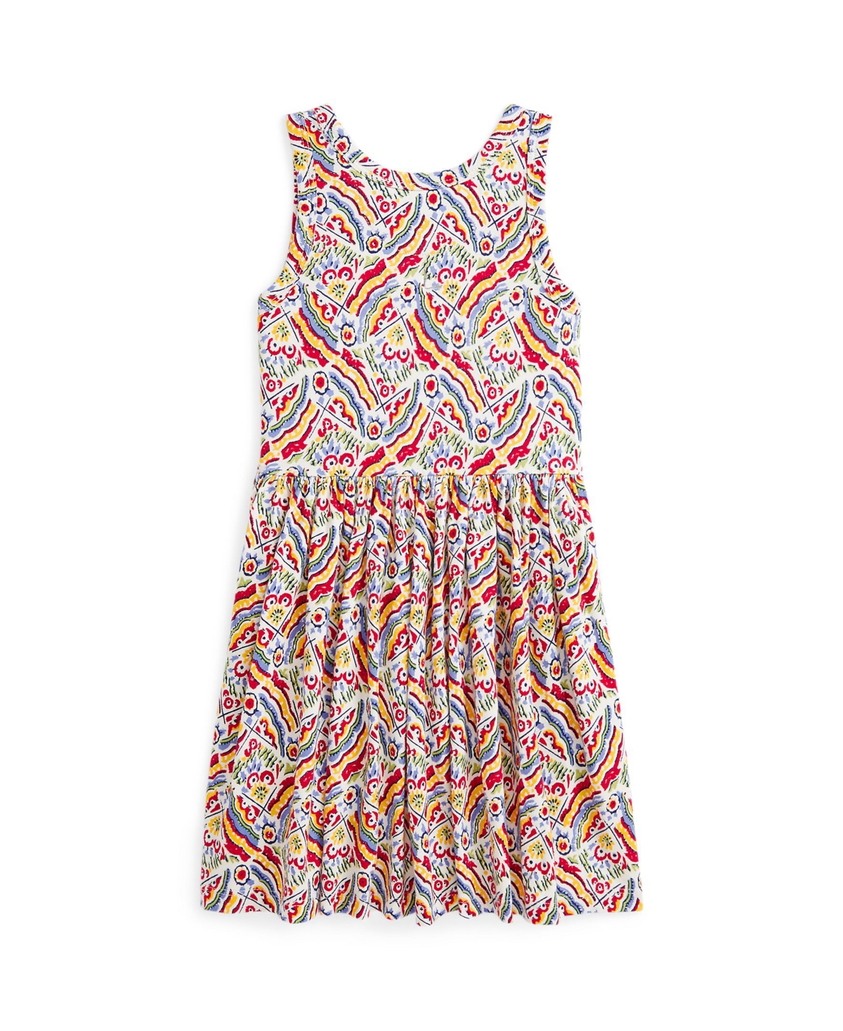 Polo Ralph Lauren Toddler And Little Girls Riviera-print Jersey Dress In Colorful Retro Print
