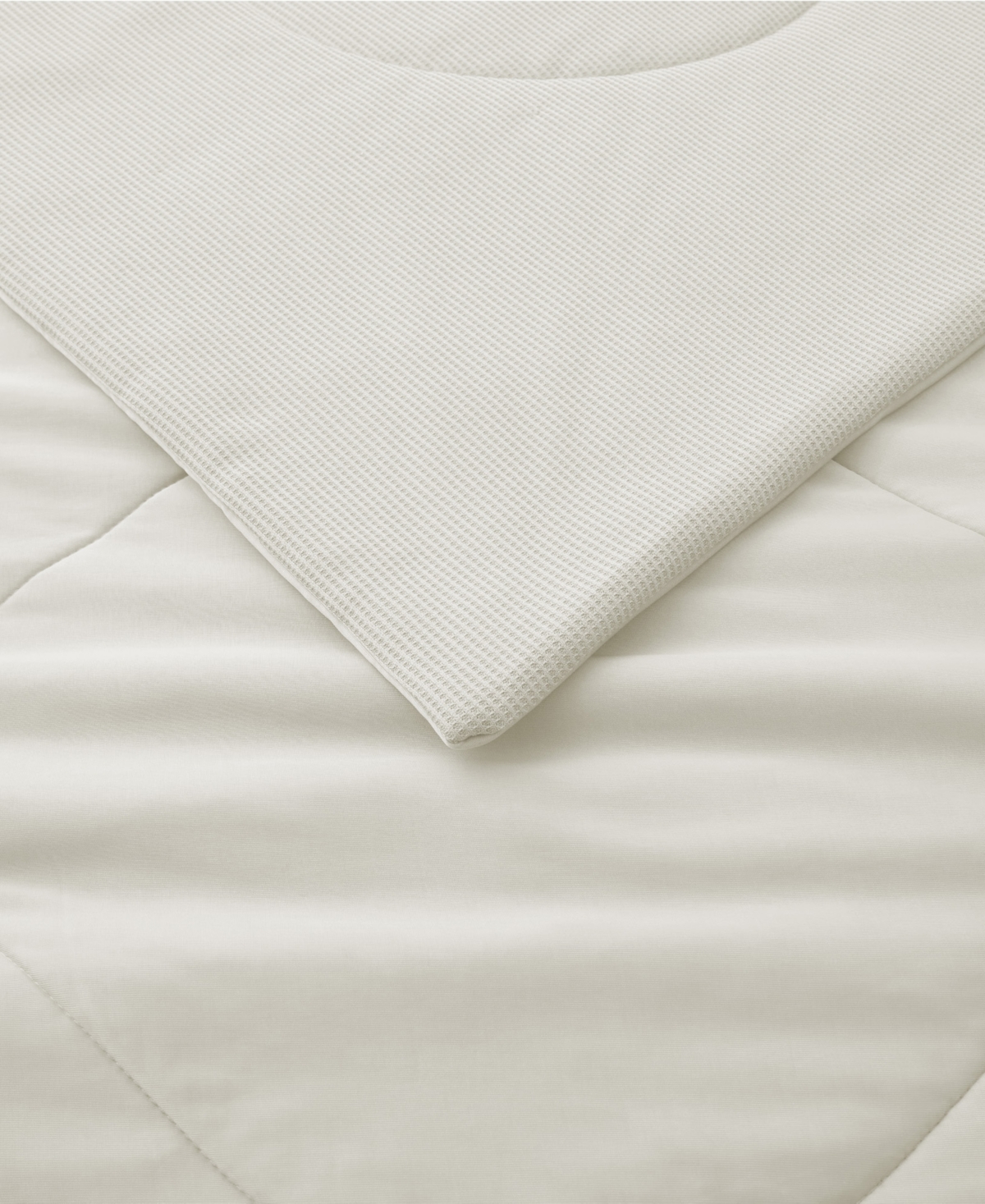 Unikome Waffle Reversible Cooling Blanket, Full/queen In White
