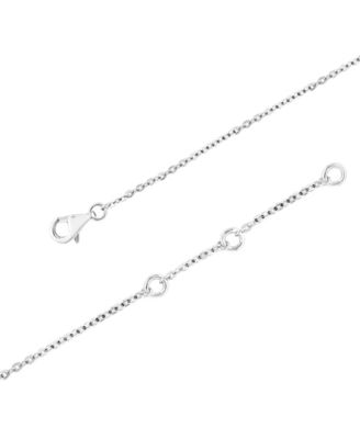 Diamond Pav&eacute; Star of David Chain Link Bracelet (1/6 ct. t.w.) in 14k White Gold