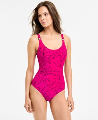 DKNY - Women's One-Piece Starburst Swimsuit