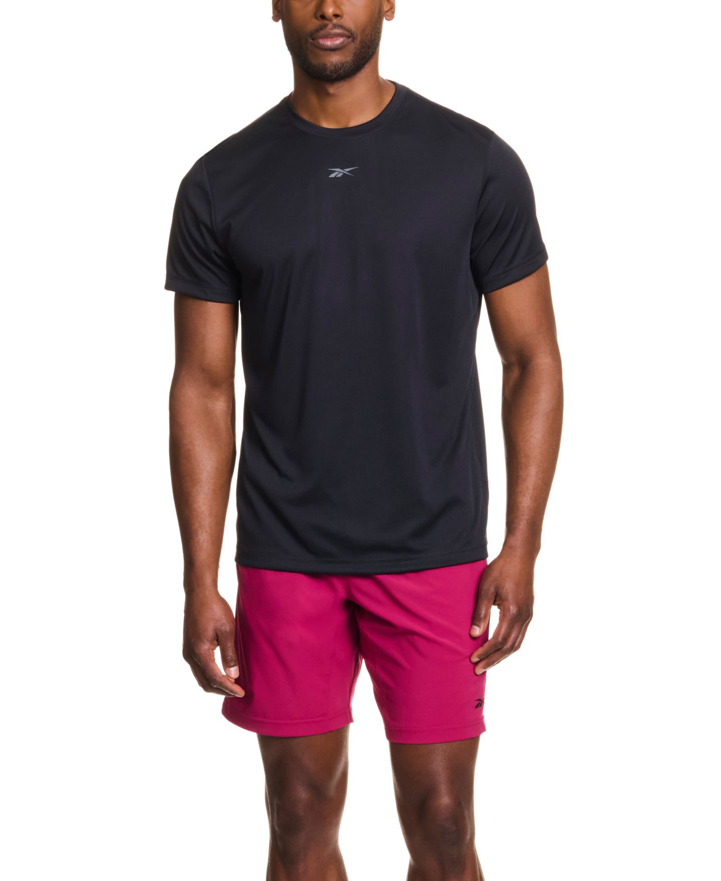 Мужская футболка Reebok Tech Regular-Fit Logo, цвет: Чёрный — фото 2