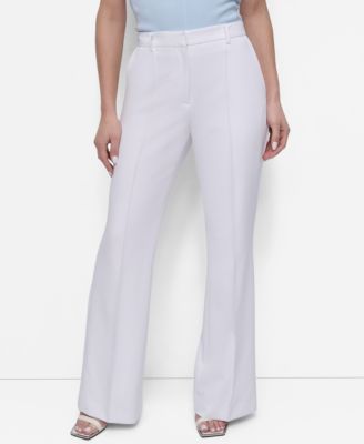 DKNY - Women's Mid Rise Flare Leg Pants
