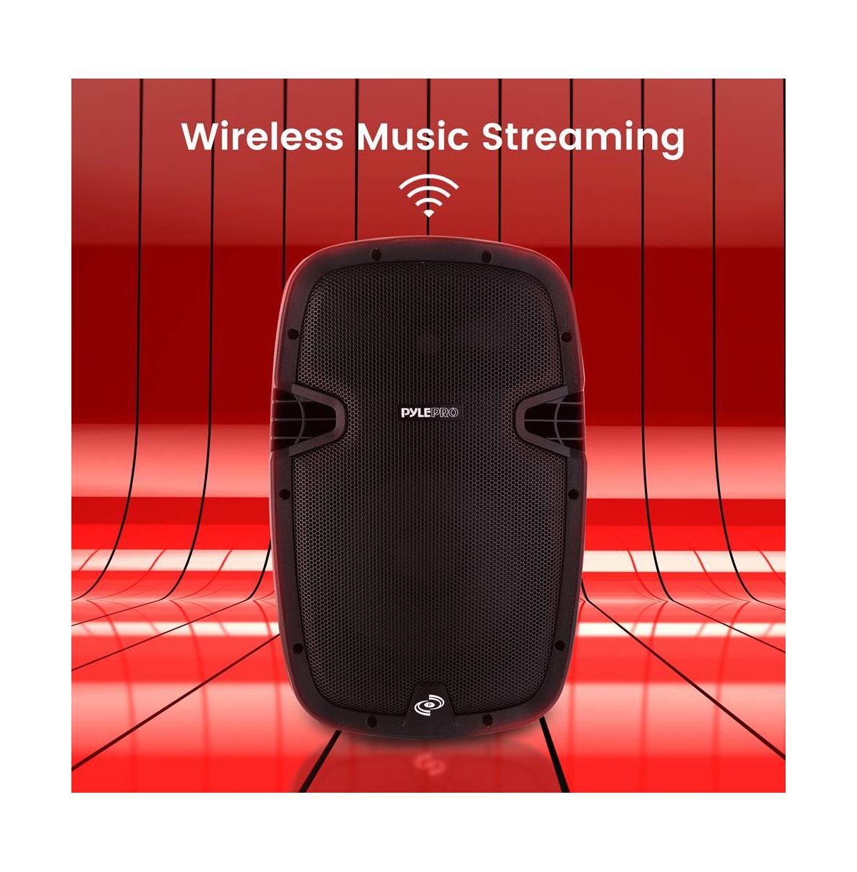 SereneLife 10-Inch Bluetooth Pa Speaker System with Usb, Fm Radio & Recording, 700W