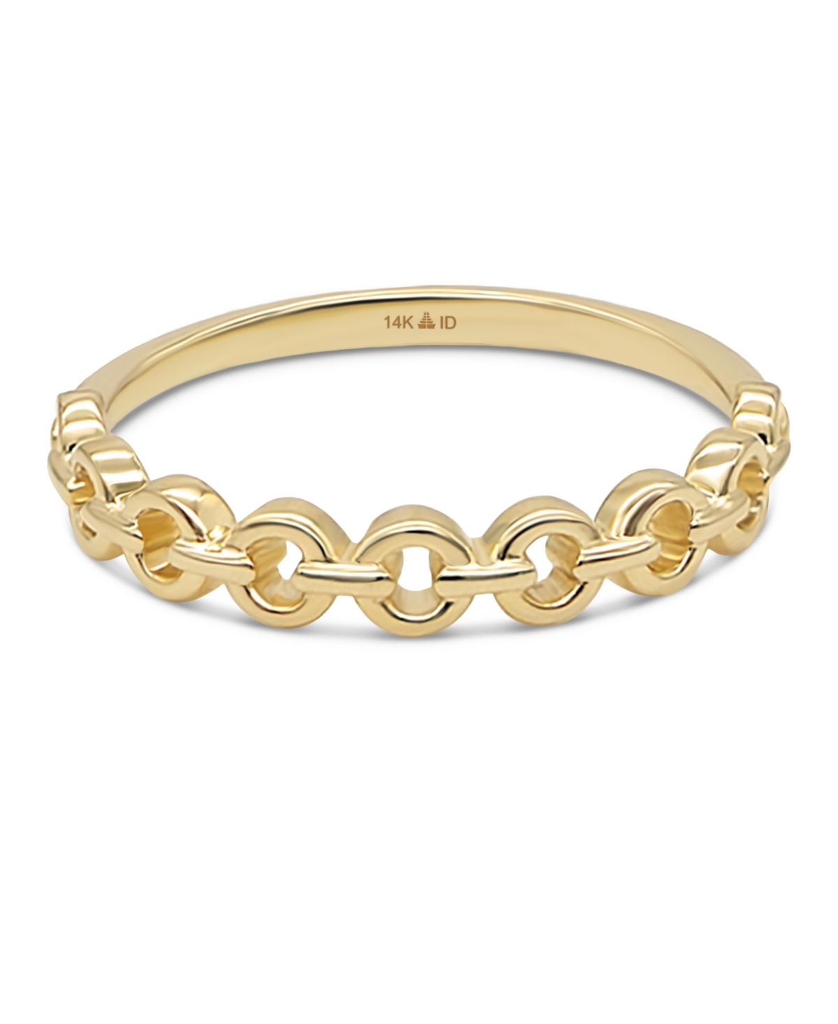 Cable Link Ring in 14K Gold, Size 5, approx. 1.4 grams - Gold