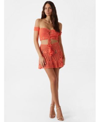 Women's Crochet Mini Skirt