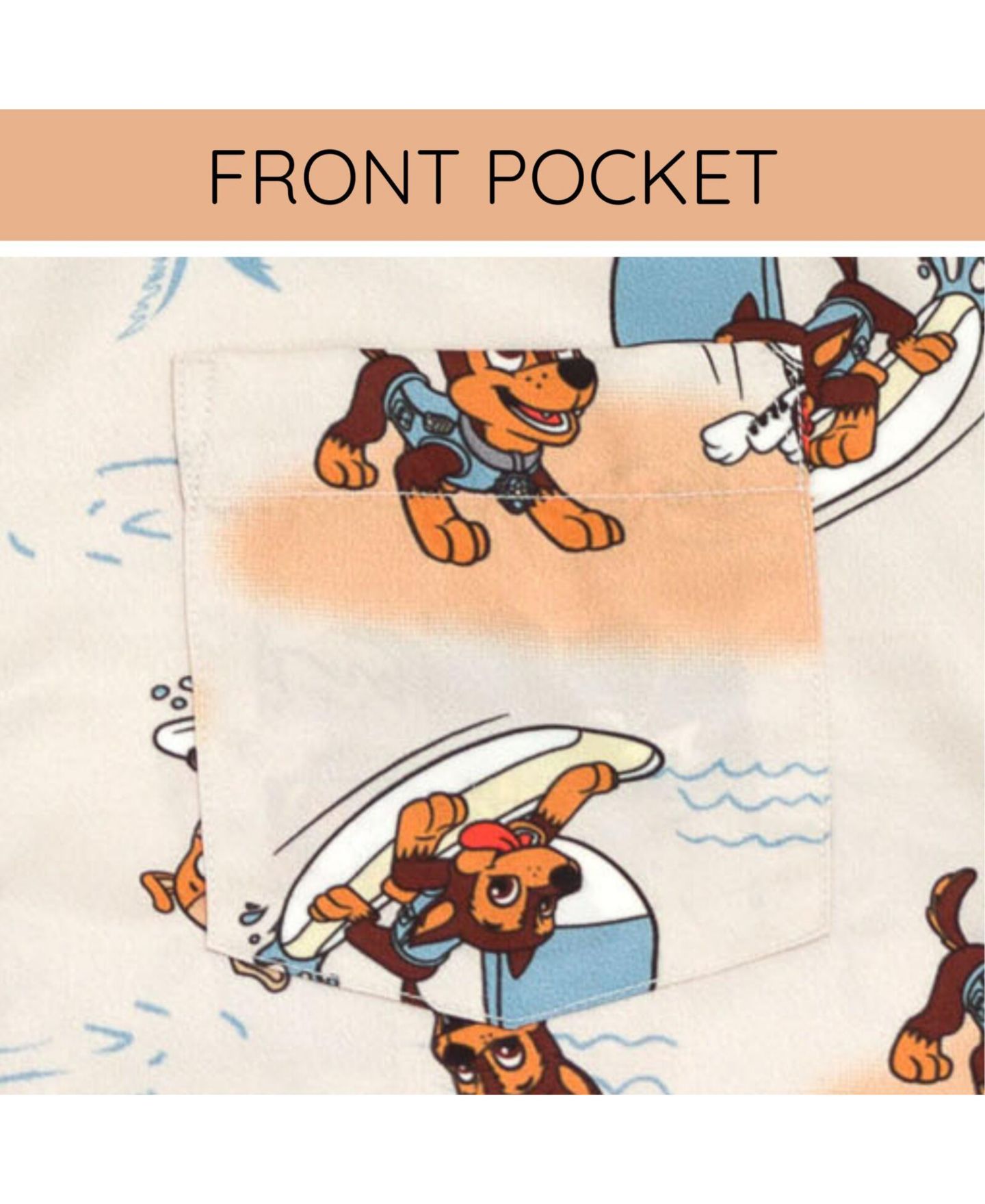 Рубашка Paw Patrol Matching Family Hawaiian Button Down Dress Shirt для мальчиков, цвет: Бежевый — фото 5