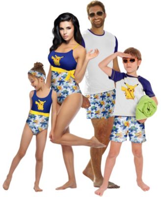 Girls Pikachu UPF 50+ One Piece Bathing Suit