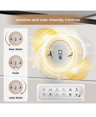 Smart Toilet, Auto Flush, Heated Seat, Tankless One-Piece Toilets For Bathrooms