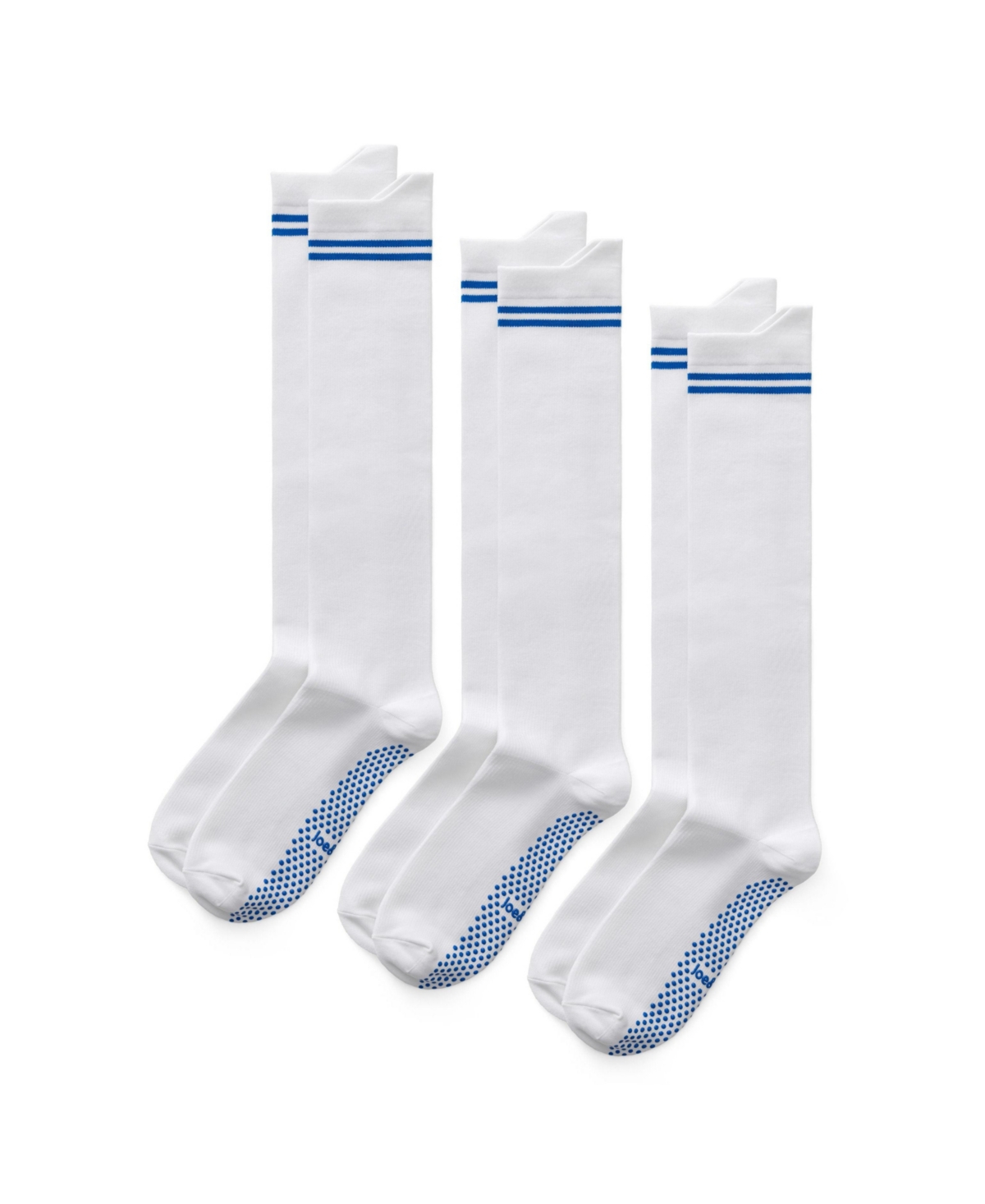 JOE & BELLA MEN'S UNISEX EXTRA-WIDE FIT COMPRESSION SOCKS WITH GRIPS 