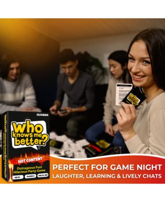 Who Knows Me Better? - Teens & Family Card Trivia Game | Fun Learning & Educational Questions for Teens & Families