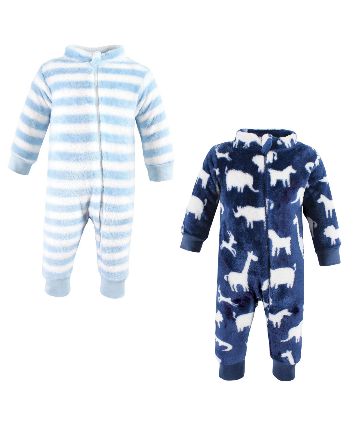 Hudson Baby Baby Boys Hudson Plush Jumpsuits - Safari silhouette
