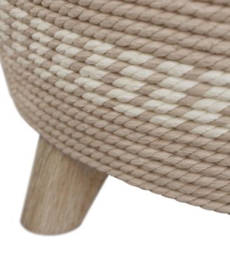 Gallerie Decor Dimensions Drum Storage Ottoman