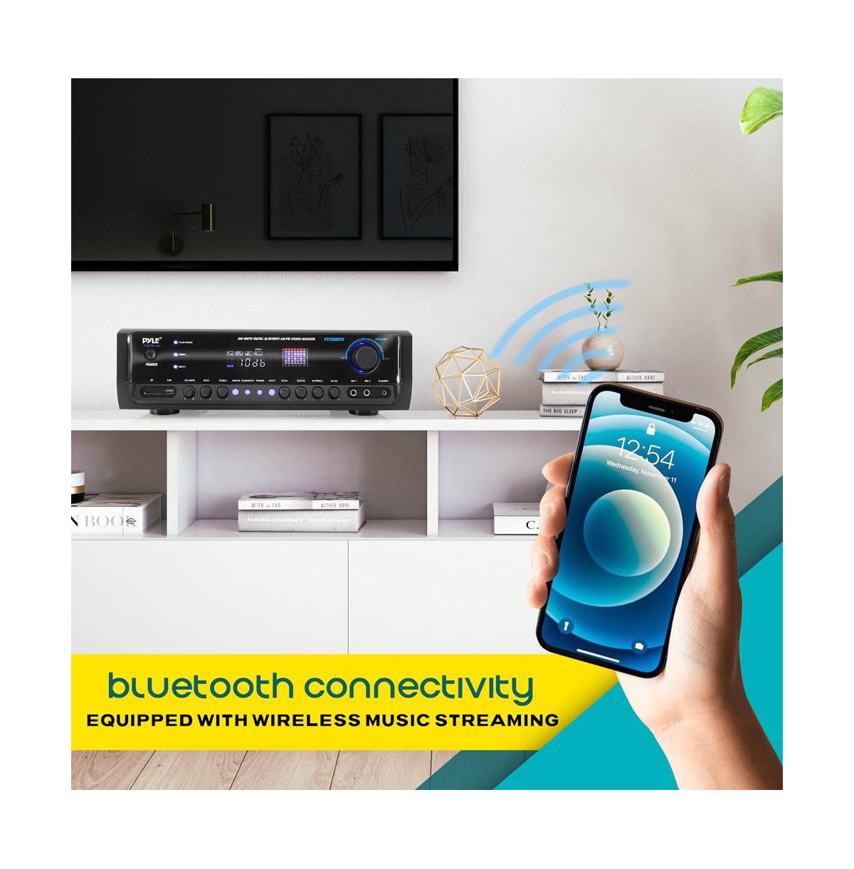 Pyle 300W Bluetooth Home Theater Stereo Receiver - PT390BTU