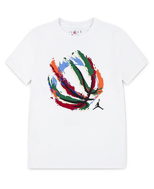 alfani Jordan Big Boys Basketball Fire Short Sleeve T-Shirt Kids