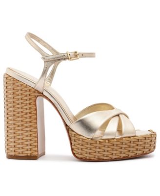 Women's Keefa High Straw Round Toe Sandals