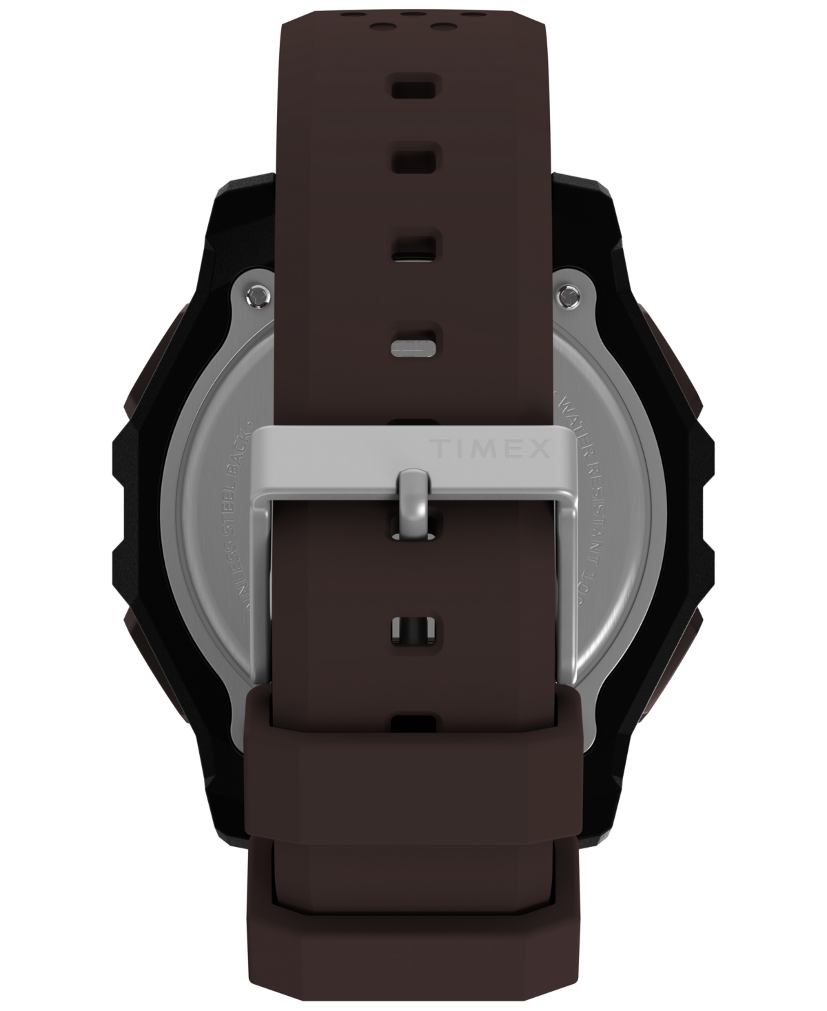 Timex Men's Chronograph Brown Silicone Watch, 49mm In Brown