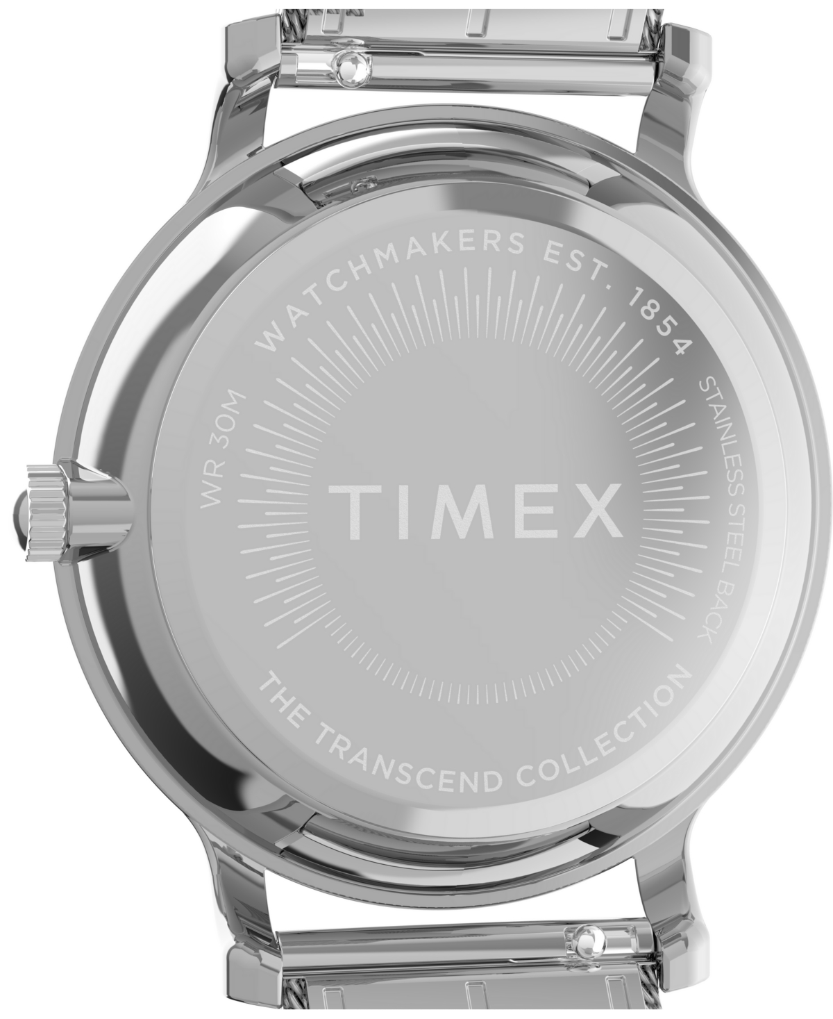 Timex Women's Quartz Analog Silver-tone Stainless Steel Watch, 34mm In Silver