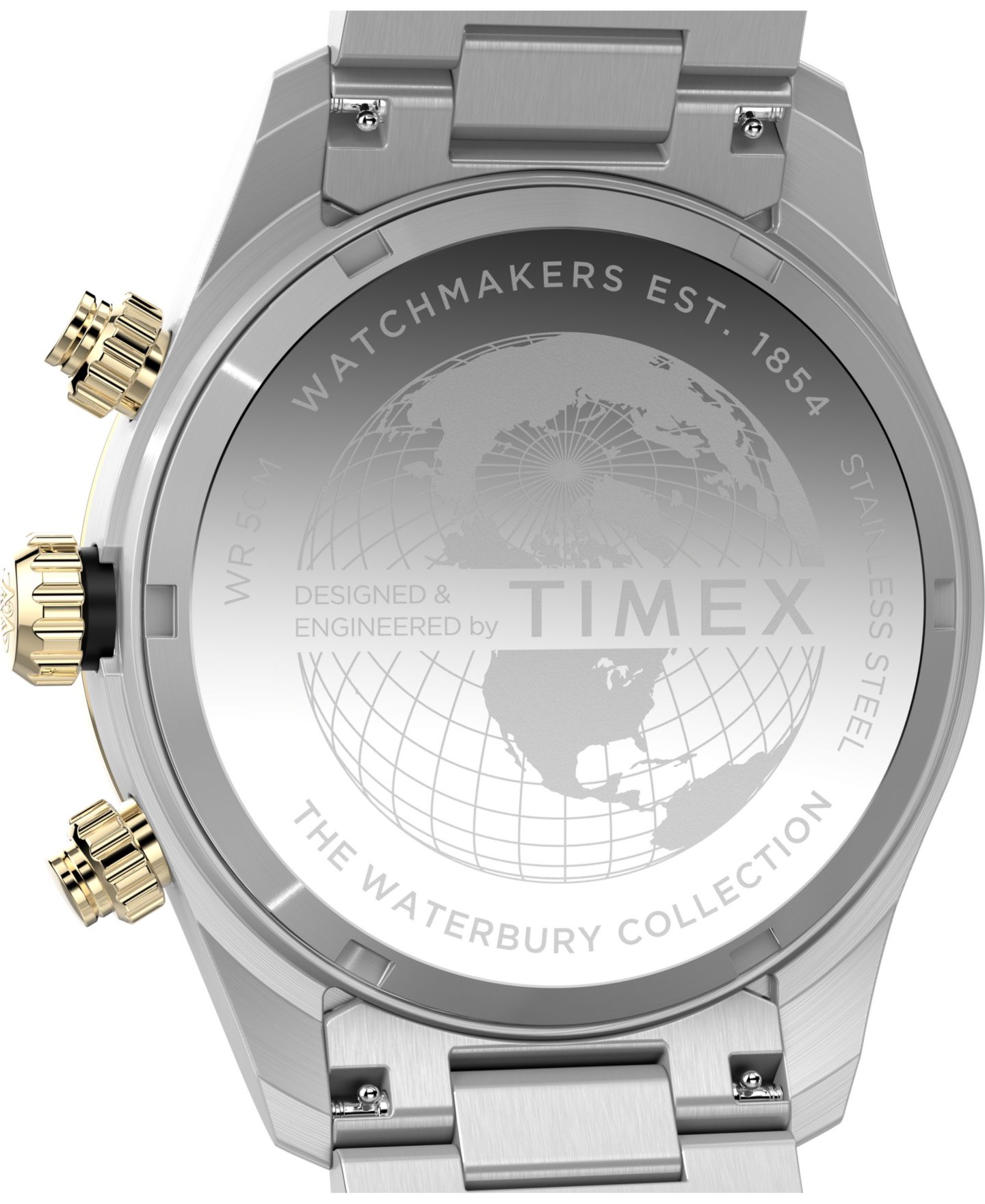 Мужские часы Timex Quartz Analog Silver-Tone Stainless Steel Watch, 39mm — фото 5