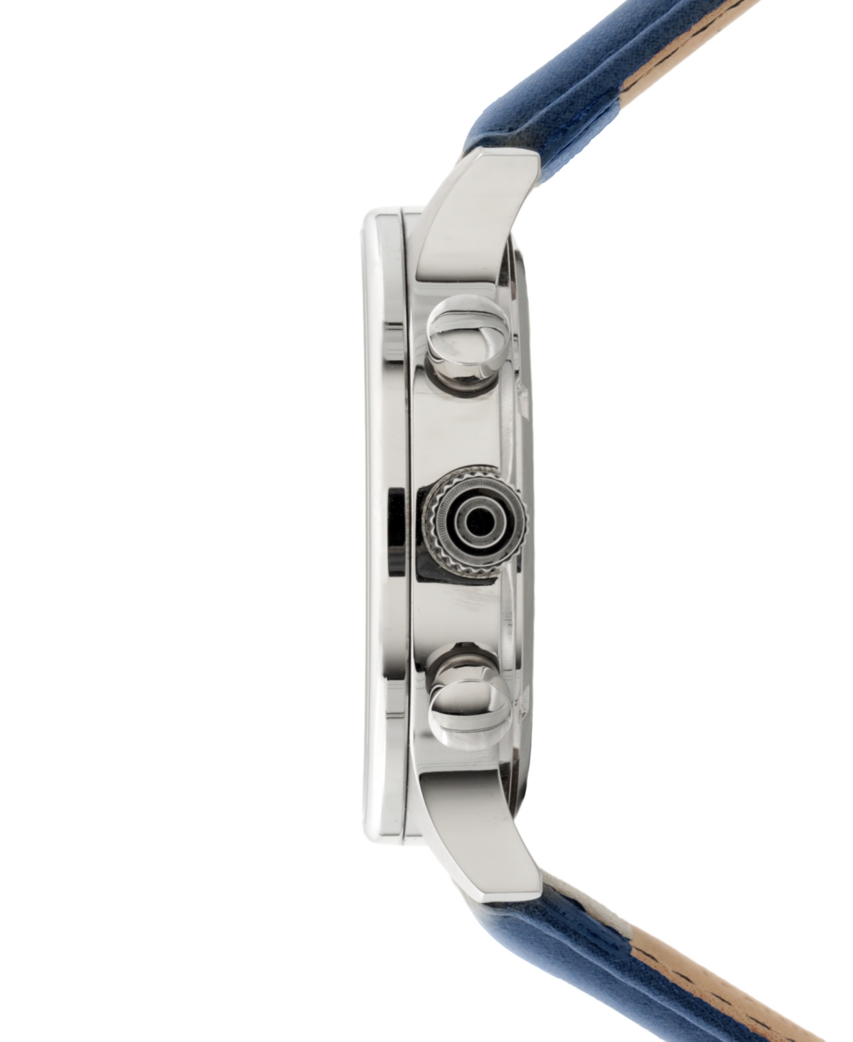 Avi-8 Men's Hawker Hurricane Classic Chronograph Blue Leather Strap Watch, 43.5mm In White