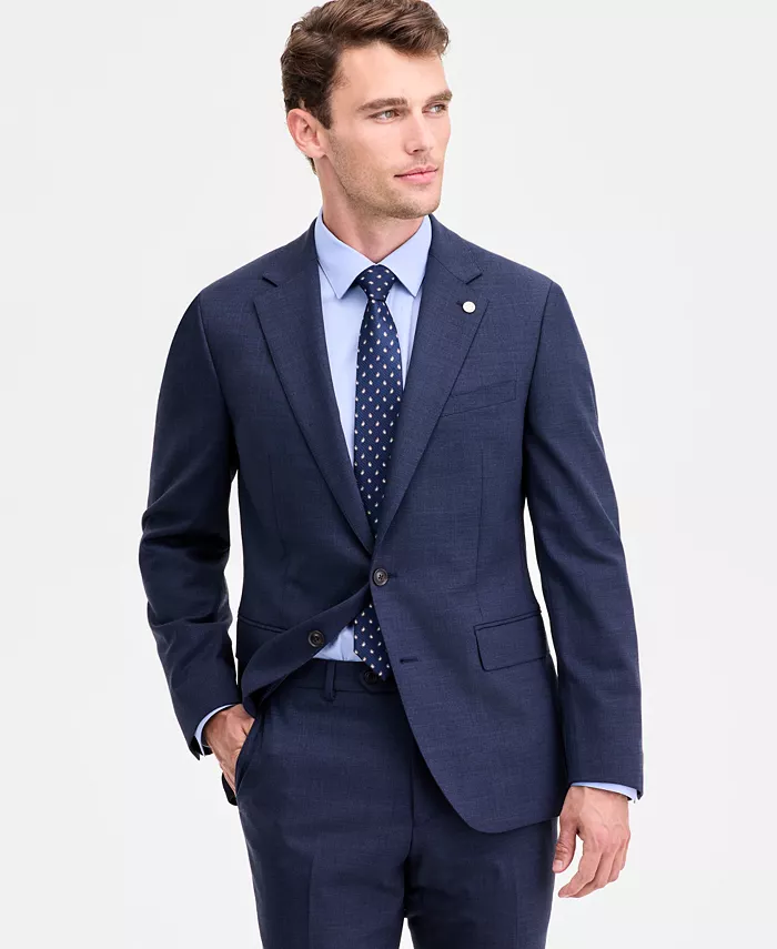 Men's Modern-Fit Wool-Blend Suit Separate Jacket - thumbnail 6