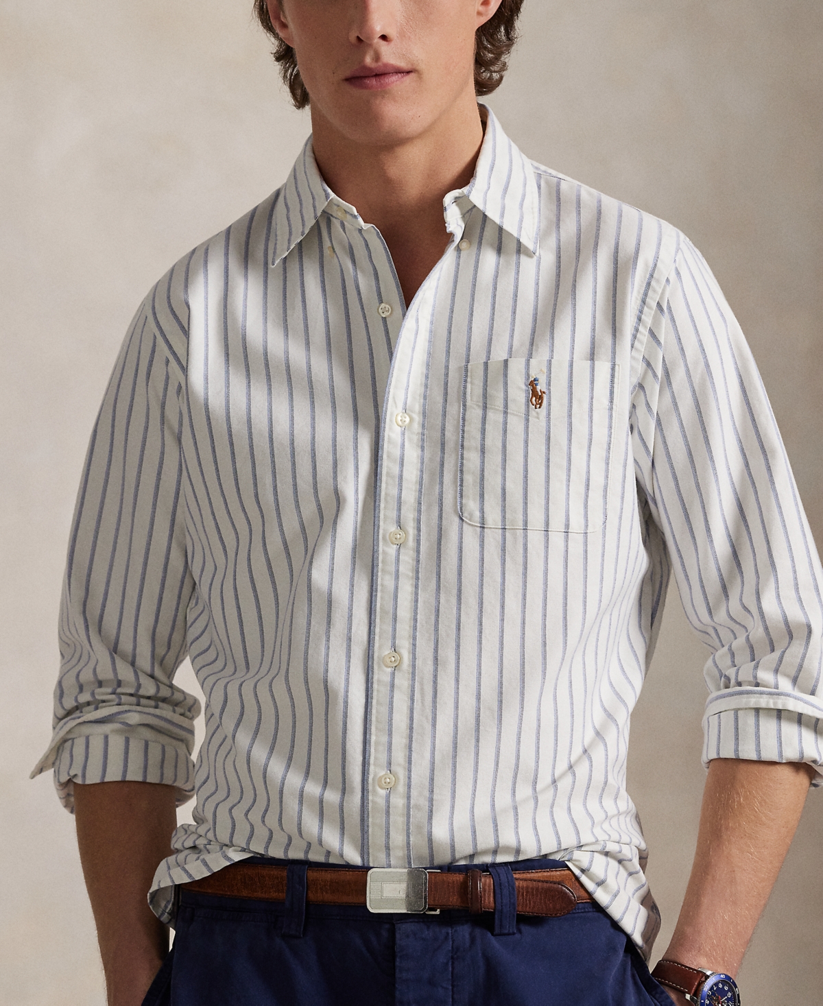Polo Ralph Lauren Men's Classic-Fit Striped Oxford Shirt