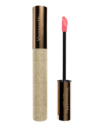 Vivienne Hu GoldSand 2-in-1 Liquid Lipstick & Cheek Blush, Soft Matte - 808 Brick Pink