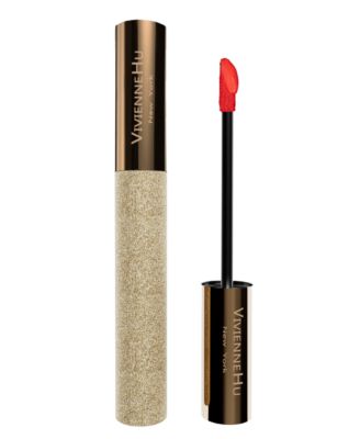 Vivienne Hu GoldSand 2-in-1 Liquid Lipstick & Cheek Blush, Soft Matte - 812 Red Red