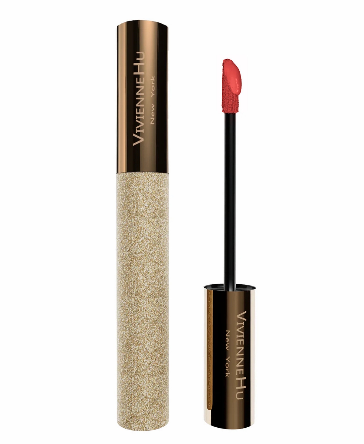 Shop Vivienne Hu Goldsand Max Shine Lip Gloss, 0.15 Oz. In 608 Cherry Red