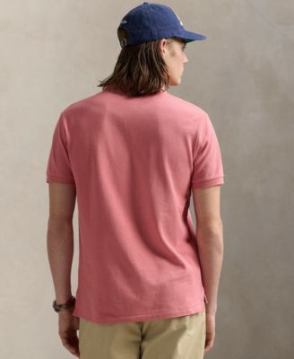 Men's Cotton Custom Slim Fit Mesh Polo Shirt